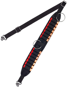 편안한 건 슬링 스트랩이있는 2 포인트 네오프렌 사냥 탄약 쉘 홀더 총알 카트리지 홀스터 스트랩 건 카트리지 벨트 - Product Image 1