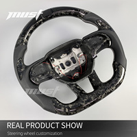 Volant en fibre de carbone personnalisé pour Dodge Charger Challenger SRT Hellcat 2014-2023 et Jeep Grand Cherokee Trackhawk