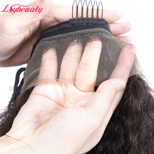 Lsy Naturale Kinky Lisci Con Coulisse <span class=keywords><strong>Coda</strong></span> <span class=keywords><strong>di</strong></span> <span class=keywords><strong>Cavallo</strong></span> 100% del Virgin Del Brasiliano Dei Capelli Umani <span class=keywords><strong>di</strong></span> Estensione <span class=keywords><strong>Coda</strong></span> <span class=keywords><strong>di</strong></span> <span class=keywords><strong>Cavallo</strong></span> <span class=keywords><strong>Per</strong></span> Le Donne Nere - Product Image 4