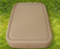 Matelas pneumatique gonflable automatique en tissu laminé à trame super résistante avec pompe à batterie au lithium intégrée