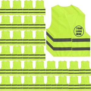 Chaleco de Seguridad con Logotipo Personalizado, Estándar ANSI, Alta Visibilidad, Color Amarillo, para la Marca de Empresas de Construcción y Recuerdos para Clientes VIP - Product Image 1