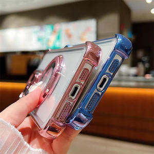 Vente chaude Acrylique Transparent Téléphone étuis pour <span class=keywords><strong>iphone</strong></span> 17ProMax 15 14 Plus <span class=keywords><strong>11</strong></span> 12 13 16 <span class=keywords><strong>Pro</strong></span> Support Magnétique Antichoc Airbag Couverture - Product Image 3