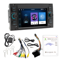 Lecteur multimédia de voiture 7 pouces pour Ford Transit avec CarPlay/Android Auto/Mirrorlink sans fil, GPS, éclairage couleur, FM RDS, Bluetooth