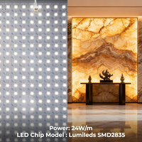 Lámina LED Ultrafina y Flexible, DC24V SMD2835, Panel LED Cortable, Retroiluminación para Encimeras de Mármol, Iluminación para Hoteles