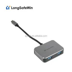 High Quality 4-in-1 Mini USB Hub Type-C USB3.0 PD Charging Adapter With Multiport Dock Station CE Certified In Stock