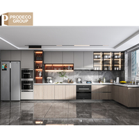 Prodeco mini-cuisine modulaire simple petites unités de cuisine évier armoires de base pour Villa