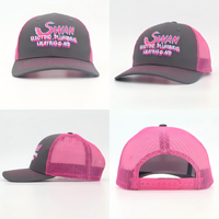 Casquette de camionneur Richardson 112 bicolore avec logo en patch tissé sur maille, fermeture snapback personnalisée