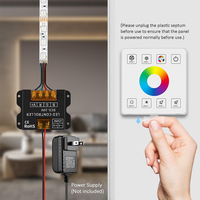 Contrôleur ESann LED Strip RF Touch Panel 30A haute puissance sans câblage 12V-24V monochrome double couleur RGB RGBW