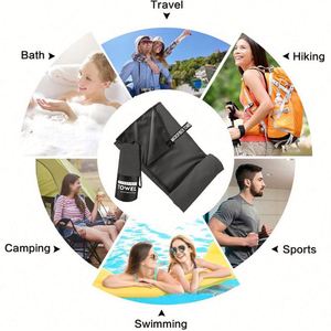 Serviette de sport en polyester et nylon de couleur unie, séchage rapide, serviettes en microfibre polyester et nylon pour adultes, serviettes de sport personnalisées - Product Image 6