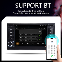 Radio Universal de 7 Pulgadas con 4 Núcleos, GPS, Amplificador, Carplay, Android Auto, Reproductor de DVD para Audi A3 2003-2013