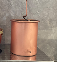 Alambic en cuivre de 10 L, alambic traditionnel pour la fabrication de whisky, chauffage électromagnétique, kit de distillation à domicile