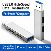 Hub USB 3.0, Hub USB 2.0, Splitter USB Multiple, Utilise un Adaptateur Secteur, 3 Ports, Extension Multiple, Hub USB 2.0/3.0 pour PC