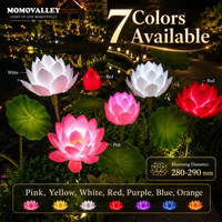 Lampe Lotus Motorisée Momovalley, Étanche IP46, Lumière LED Dynamique 3D pour Décoration de Jardin, Événements et Mariages