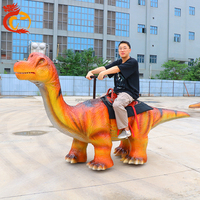Chuangying dinozor eğlence oyun jetonlu dino yürüyüş dinozor trek robot sürmek çocuklar için arcade rides