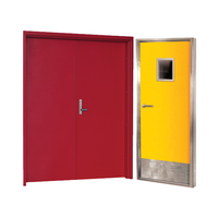 Puerta Cortafuego de Acero de Alta Calidad, Diseño Posmoderno Personalizado, Resistente al Fuego de 1 a 3 Horas, Entrada Exterior para Hoteles
