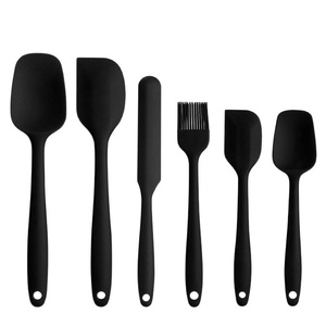 Espátula de silicona, brocha para aceite, juego de utensilios para barbacoa y repostería, espátula para crema de tartas, raspador, juego de herramientas de repostería de plástico moldeado por soplado - Product Image 5