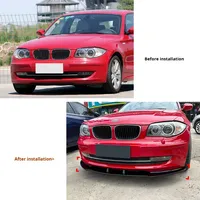 Kit séparateur de becquet avant pour BMW Série 1 E81 E82 E87 E88 2008-2011 Diffuseur de pare-chocs avant en fibre de carbone