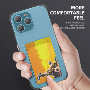 Điện thoại trường hợp đối với <span class=keywords><strong>iPhone</strong></span> 16 15 14 Pro Max Cover quay lại Đối với <span class=keywords><strong>iPhone</strong></span> 11 12 13 Pro x XS Max XR <span class=keywords><strong>7</strong></span> 8 cộng với SE mềm TPU Ví chủ thẻ - Product Image 5