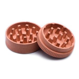 工厂价批发迷你手动定制52/55/56/60/63毫米塑料香草研磨器复古烟雾研磨器可降解2件套 - Product Image 2