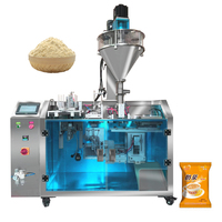 Pochette fermeture éclair plat Doypack distributeur de sac préfabriqué lait thé en poudre poudre de soja poudre Machine d'emballage