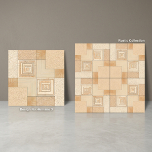 Carreaux de sol extérieurs robustes en porcelaine vitrifiée, motif marbre, 16x16 pouces, style rustique, pour parking - Product Image 5