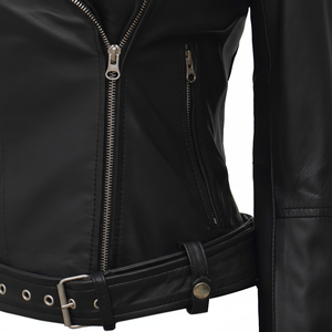 Nouvelle arrivée 2025 OEM veste en cuir de haute qualité pour dames 2025 Design de style chaud avec coton Slim Fit 2025 - Product Image 1