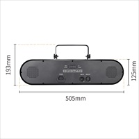 Système d'éclairage de scène LED 7-en-1 avec effet boule rotative DMX RGBW, idéal pour églises, bars, mariages, KTV et boîtes de nuit