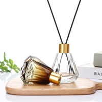 Ln stock Bouteille diffuseur en verre 2oz 8oz bouteille diffuseur polygone avec bâton