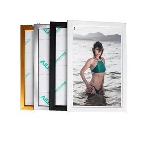 Clip frame LED photo frame poster display mitred corner golden snap frame light box