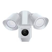 Recommandation 1080p HD extérieur sans fil capteur de mouvement lumière de sécurité projecteur caméra LED IP54 projecteur alarme réseau Compatible
