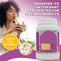 Complément de collagène avec vitamine C en poudre pour adultes 1 kg – Poudre de supplément beauté à base de collagène pour adultes 1 kg