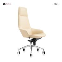 Chaise de réception de bureau médical en cuir véritable, à dossier haut, multifonction, de couleur marron, pour invités, 2019