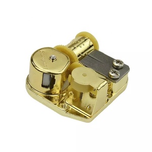 Boîte à musique personnalisée 18 notes Golden Music Box Sound Box - Product Image 2