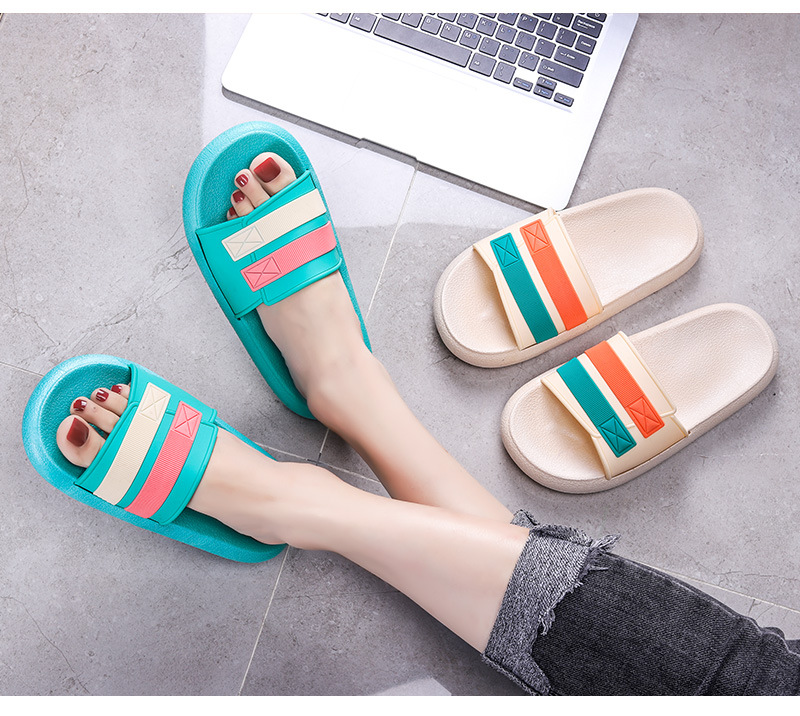 Summer Women Slides Beach Walk Slipper Non-slip House Shoes Girls Platform Sandals