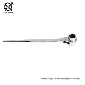 Llave inglesa de Podger de trinquete de cromo vanadio Llave de vaso con acabado de óxido negro y cromado para construcción, andamios - Product Image 3