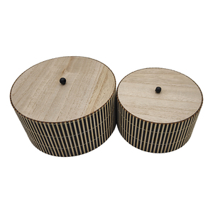 <strong>Nice</strong> Quality New Luxury Custom Logo Handmade Bamboo Wooden Case Cylinder Wooden <strong>Storage</strong> <strong>Box</strong> - Product Image 6