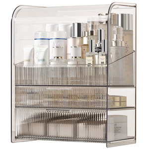 Cosmetic <b>storage</b> box, dustproof transparent desktop <b>dressing</b> <b>table</b>, lipstick and skincare product <b>storage</b> rack, organizer cabine - Product Image 3