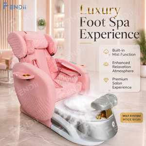 Fauteuil de pédicure électrique avec bain de pieds massant pour salon de beauté et mobilier de manucure - Product Image 5