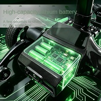 Voiturette de golf électrique G3 à double moteur avec télécommande intelligente, design pliable, légère, portable, autonomie de 45 km