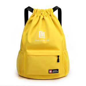 Wholesale <strong>Custom</strong> Polyester Nylon Gift <strong>Pull</strong> <strong>String</strong> Shoe <strong>Bags</strong> Bulk Hiking Sport Gym Yoga Drawstring Backpack <strong>Bag</strong> With Logo Print - Product Image 3