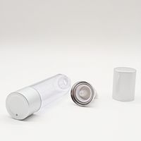 Flacon pompe sans air personnalisé 15ml 30ml 50ml 100ml Emballage cosmétique en plastique pour crème, lotion, sérum pour soins de la peau