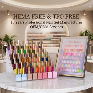 Kit Professionnel de Vernis à Ongles en Gel 15ml, Résine Sans HEMA, Couche de Finition, Certifié, Vernis Gel UV Néon Pailleté - Product Image 2