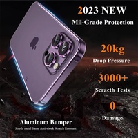 Coque Bumper Légère en Aluminium Aviation pour iPhone 13 12 11 14 15 Pro Max 15 Pro Accessoires de Cadre Métallique de Luxe