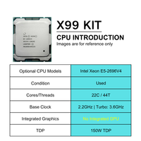 Mainboard Baru X99-K9 dengan TPM2.0, Intel Xeon E5 2696 V4, Mendukung Win11 UEFI Secure Boot, 4x DDR4 ECC Ram Combo, Kit Motherboard X99