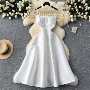 Vestido Maxi de Lujo con Cuello Halter y Línea A, Estilo Socialité Francesa, con Pompones y Sujetador Incorporado, para Mujer, Vintage, a Precio Competitivo - Product Image 3