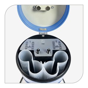 Mégaphone 25W avec sirène et sifflet (Rechargeable) Blanc et Bleu GT 1227LI - Product Image 3