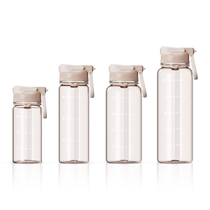 Nouvelles Bouteilles d'<span class=keywords><strong>Eau</strong></span> en Plastique Sans BPA de 1 Litre Tendance avec Couvercle à Double Ouverture, Paille et Sangle pour la Course, le Fitness et la Randonnée - Product Image 1