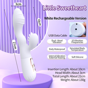 G vibratore Spot coniglio rosa <span class=keywords><strong>Sex</strong></span> Toys per clitoride G-spot stimolazione Dildo vibratore vibrazioni doppio stimolatore motore per le donne - Product Image 3