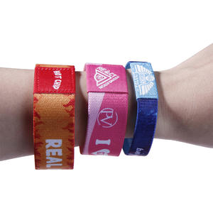 Pulseras elásticas personalizadas baratas para eventos y festivales Tela de moda con impresión por sublimación para fines promocionales - Product Image 2