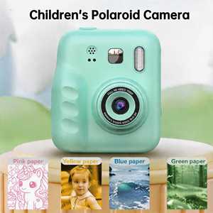 Appareil photo instantané <span class=keywords><strong>Polaroid</strong></span> pour enfants, miroir selfie, flash, batterie rechargeable, graffiti amusant, meilleur cadeau d'anniversaire pour garçons - Product Image 1
